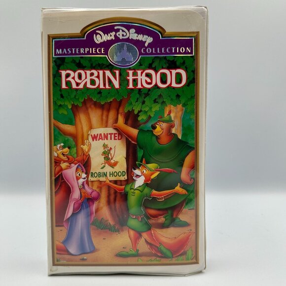 Walt Disney Masterpiece Collection Robin Hood VHS 1994 Animated Classic - Picture 1 of 3